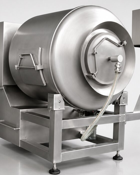 Vakuumtumbler aus Edelstahl für die Fleischverarbeitung
