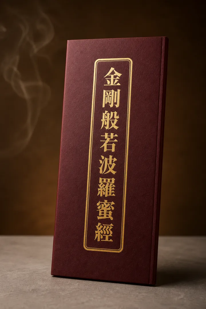 金剛般若波羅蜜經經本封面示意圖（依老師持有實物重繪）